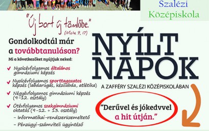Zafféry Károly Szalézi Középiskola Nyiltnap