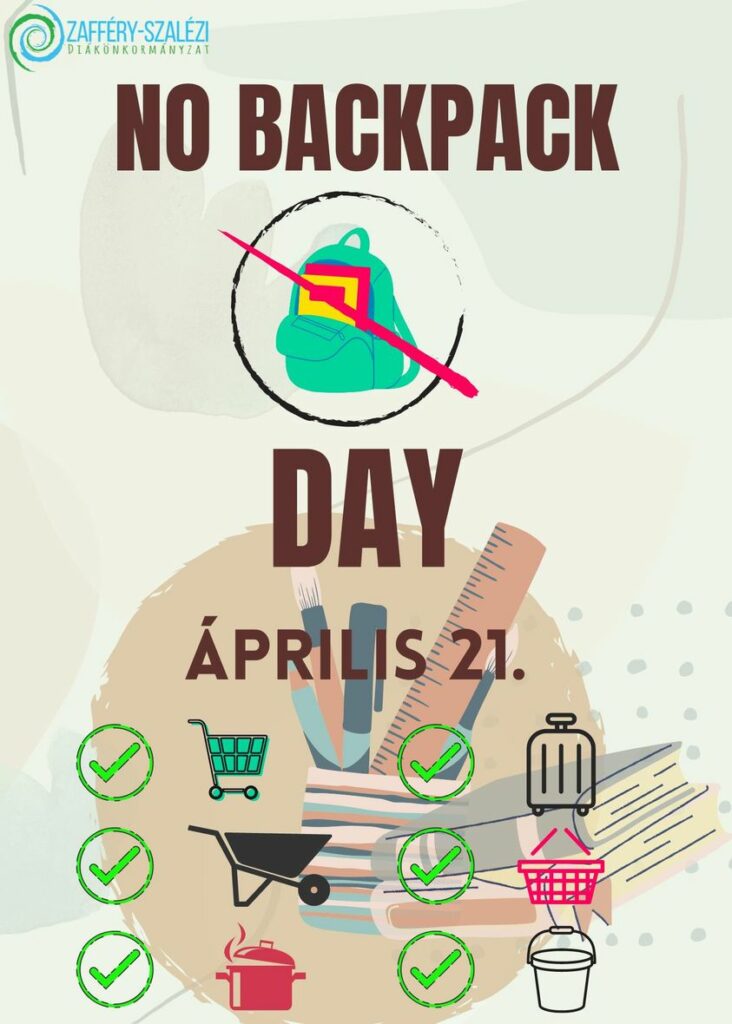 Iskolatáska-mentes nap plakát