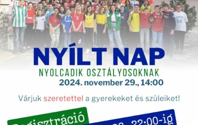 Fedezd fel a Zafféry Károly Szalézi Középiskolát! – Nyílt nap nyolcadikosoknak